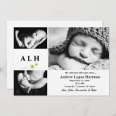 Faire-part Naturel - Annonce de naissance photo (Devant / Derrière)