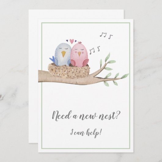 Faire-part Nécessité d'un nouveau marketing immobilier (Devant / Derrière)