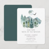 Faire-part Neck of the Woods | Modern Moving Announcement (Devant / Derrière)