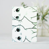 Faire-part Neko Kangei Duo (Debout devant)