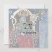 Faire-part NEUROMANCER, bleu rouge blanc, glace métallique, (Dos)