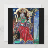 Faire-part NEUROMANCER, bleu rouge noir (Devant)