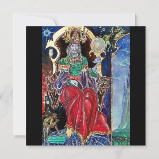 Faire-part NEUROMANCER, bleu rouge noir (Devant)