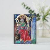 Faire-part NEUROMANCER, bleu rouge noir (Debout devant)