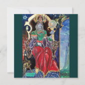 Faire-part NEUROMANCER, bleu rouge vert (Devant)