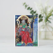 Faire-part NEUROMANCER Magicien Roi, Rouge Bleu Or (Debout devant)