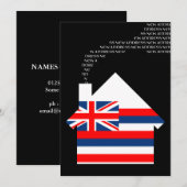 Faire-part new hawaii addrdr (Devant / Derrière)