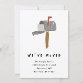 Faire-part New Mailbox Illustrated Moving Announcements (Devant)