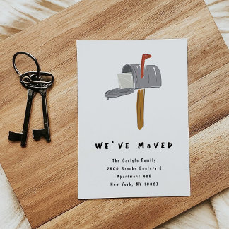 Faire-part New Mailbox Illustrated Moving Announcements