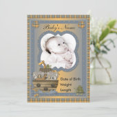Faire-part Noah's Ark Christian Baby Annonce (Debout devant)