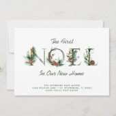 Faire-part Noël Berries Floral Noel Holiday Moving (Devant)