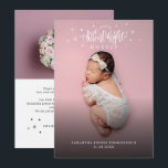 Faire-part Noël Fête bébé photo naissance<br><div class="desc">Une carte de faire-part de naissance de photos de Noël qui est parfaite pour les garçons et les filles. Ajoutez votre message texte personnalisé et vos photos en cliquant sur le bouton "Personnaliser"</div>