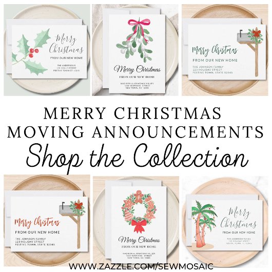 Faire-part Noël Holly Moving