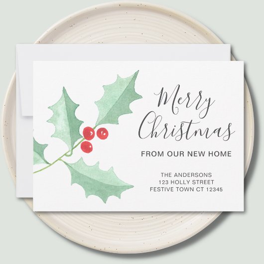 Faire-part Noël Holly Moving