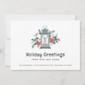 Faire-part Noël Lanterne Salutations de vacances Nouvelle mai (Devant)