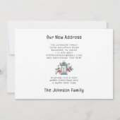 Faire-part Noël Lanterne Salutations de vacances Nouvelle mai (Dos)