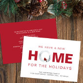 Faire-part Noël Nouveau Accueil Cardinal Rouge Vacances Démén