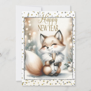 Faire-part Noël nouvel an Renard