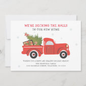 Faire-part Noël Vacances Famille Déménagement (Devant)