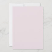 Faire-part Nom dans le script | Blush Pink Photo Graduation (Dos)