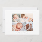 Faire-part Nom du standard Script moderne bébé garçon photo n (Dos)