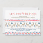 Faire-part Nordic Deer Nouvelle maison pour les vacances Démé (Devant)