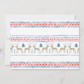 Faire-part Nordic Deer Nouvelle maison pour les vacances Démé (Dos)