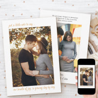 Note décontractée pour dire 2 Grossesse photo vert