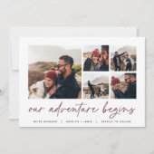 Faire-part Notre aventure commence | Multi Photo Annonce de f (Devant)