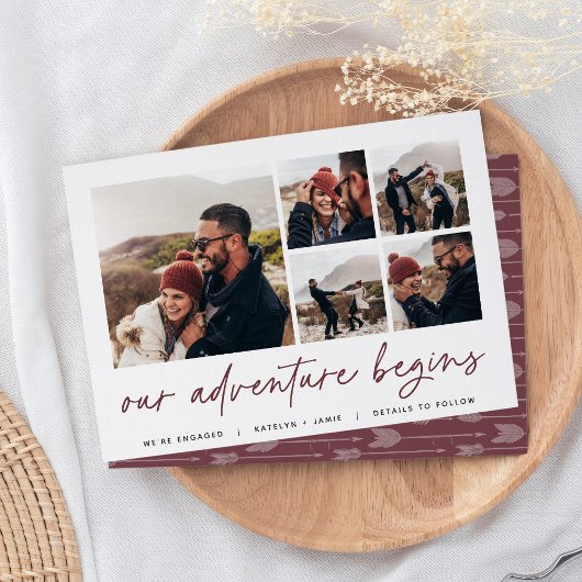 Faire-part Notre aventure commence | Multi Photo Annonce de f