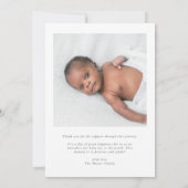 Faire-part Notre bébé photo Collage de photos de naissance (Dos)