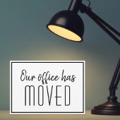 Faire-part Notre Bureau A Déménagé Simple Moderne Business Mo