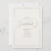 Faire-part Notre Graduate Classic Script Gold Graduate (Devant)