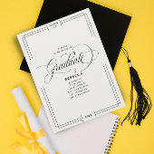 Faire-part Notre Graduate Classic Script Graduate