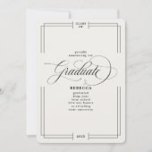 Faire-part Notre Graduate Classic Script Graduate (Devant)