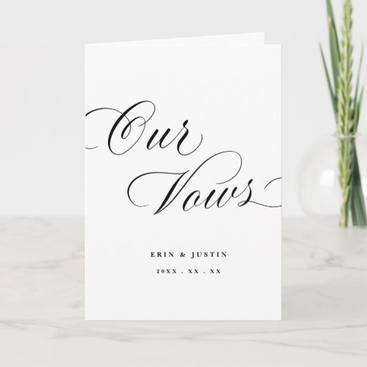 Faire-part Notre Livre de Voeux de Mariage (Devant)
