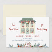 Faire-part Notre nouvelle maison pour les vacances maison ver (Devant / Derrière)