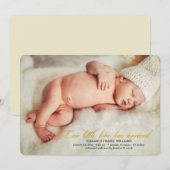 Faire-part Notre Petit Amour Est Arrivé Photo Naissance Annon (Devant / Derrière)