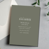 Faire-part Notre Petit Miracle Photo Bébé Fille Naissance