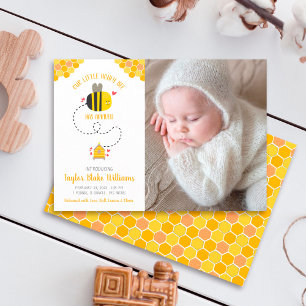 Faire-part Notre petite abeille Chère Kawaii Photo de naissan