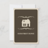 Faire-part notre première maison (mod home) (Devant)