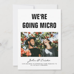 Faire-part Nous allons au mariage photo miniaturisé