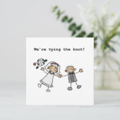 Faire-part Nous allons nous marier (Debout devant)