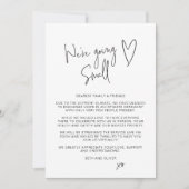 Faire-part Nous allons petit Script de police réduit (Devant)