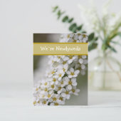 Faire-part Nous ` au sujet de carte postale de Spiraea de (Debout devant)