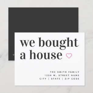 Faire-part Nous Avons Acheté Une Carte Postale Maison Simple 