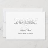 Faire-part Nous avons attaché le noeud Stylish retro photo (Dos)