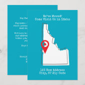 Faire-part Nous avons bougé ! Venez nous rendre visite à Idah (Devant / Derrière)