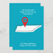 Faire-part Nous avons bougé ! Venez nous rendre visite dans l (Devant / Derrière)