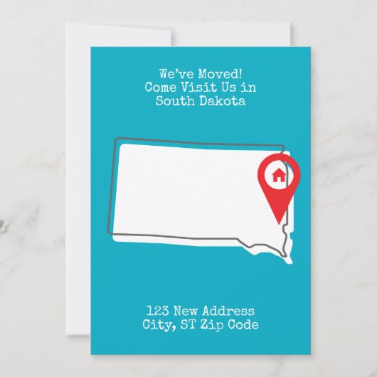 Faire-part Nous avons bougé ! Venez nous rendre visite dans l (Devant)